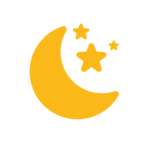 a moon with 3 stars representing the logo for good sleep mattress temperature control system